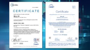 Miros ISO27001_certificates