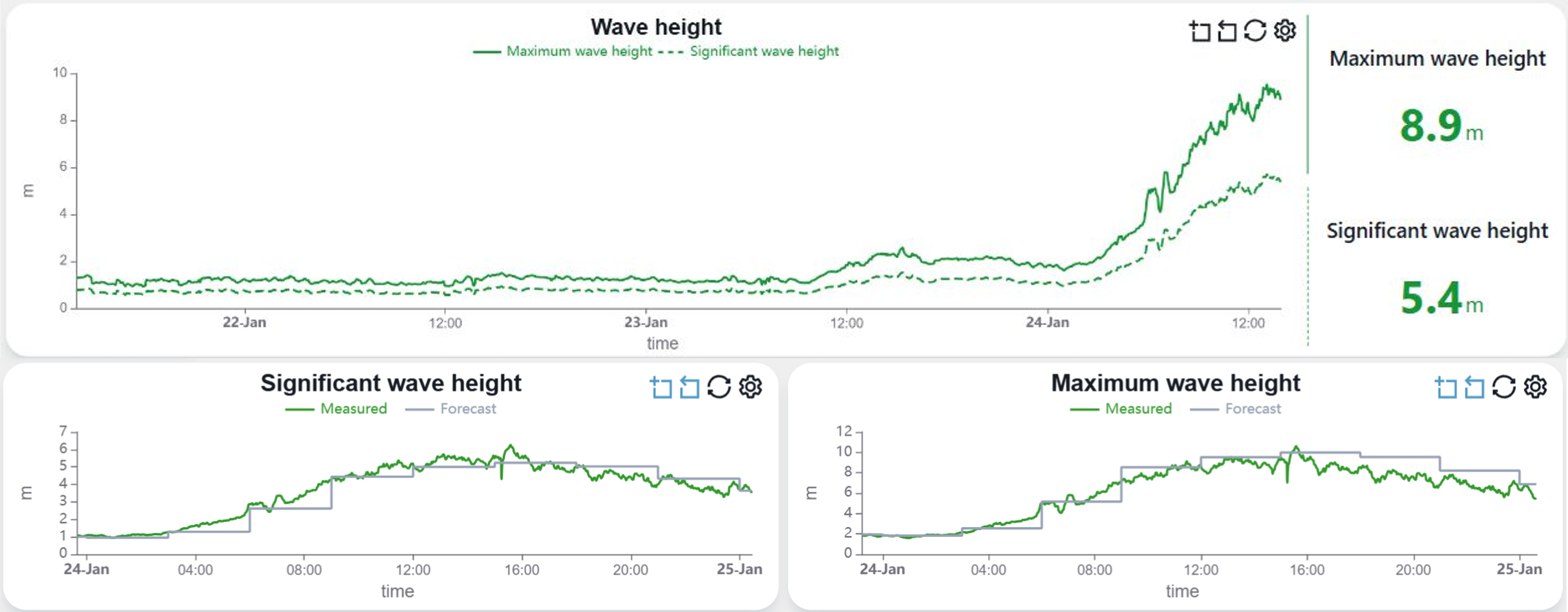 Storm Eowyn wave data